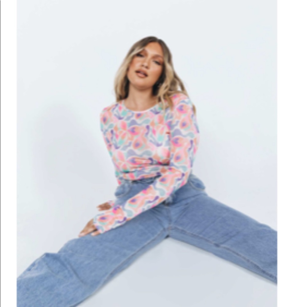 Princess Polly long sleeve multi crop